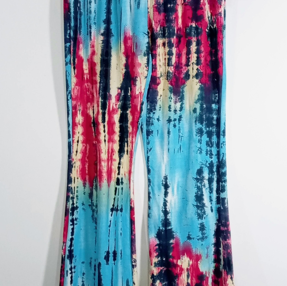 Urban Concepts Pull On Pants Tye Dyed Blue Pink Multicolored Size L!  🥰COOL